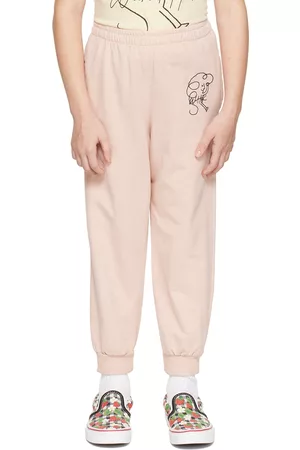 Weekend House Kids Kids Pink Embroidered Sweatpants
