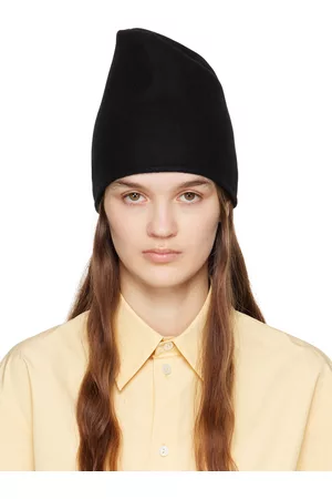 Jil Sander Black Cashmere Beanie