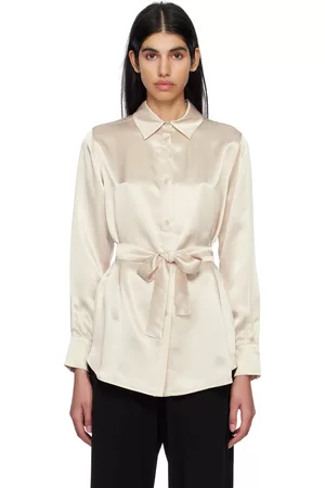 Max Mara Off-White Belt Shirt