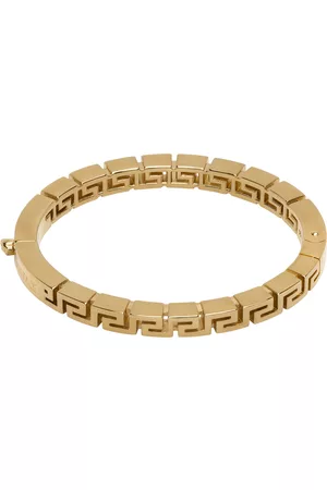 VERSACE Men Bracelets - Gold Greca Bangle Bracelet