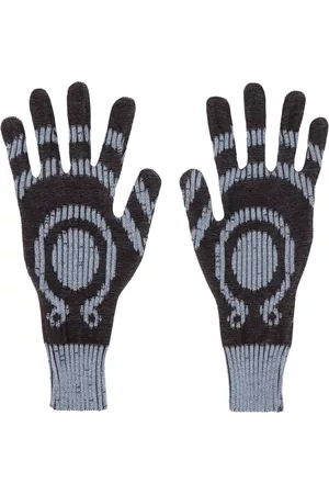 Charlie Constantinou Brown & Blue Plated Gloves