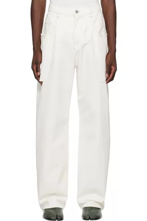 Maison Margiela Off-White Cutout Jeans