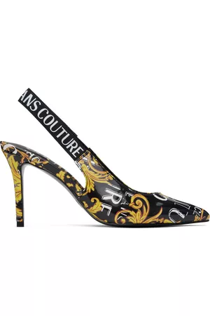 VERSACE Women Heels - Black & Gold Scarlett Heels