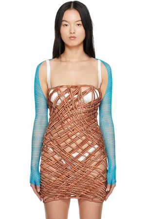 Isa Boulder SSENSE Exclusive Blue Lacework Sleeves
