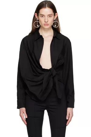 Jacquemus Women Nightdresses & Shirts - Black Le Papier 'La Chemise Bahia' Shirt