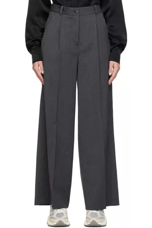 HAN Kjøbenhavn Women Pants - Gray Boxy Suit Trousers