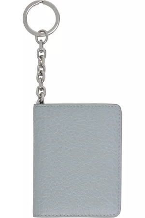 Maison Margiela Blue Keychain Bifold Card Holder