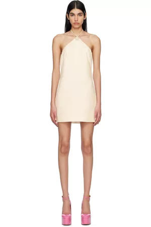 VALENTINO Off-White Crystal Star Minidress