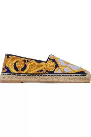 VERSACE Men Espadrilles - Blue Barocco Espadrilles
