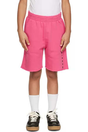 Maison Margiela Kids Pink Bonded Shorts