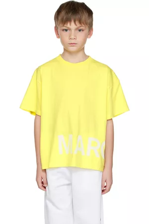 Maison Margiela Kids Yellow Printed T-Shirt
