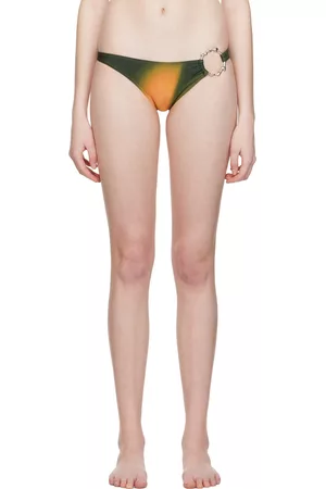 Miaou Women Bikini Bottoms - Green Hannah Jewett Edition Maya Bikini Bottoms
