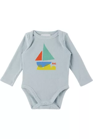 Bobo Choses Baby Blue Sail Boat Bodysuit