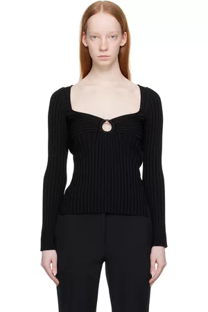 Stella McCartney Women Sweaters - Black V-Neck Sweater