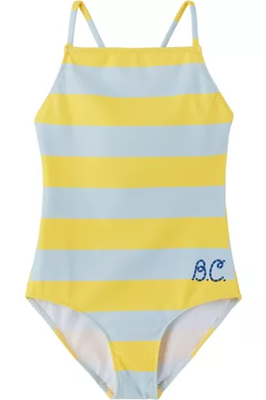Bobo Choses Baby Yellow Stripes One-Piece Swimsuit