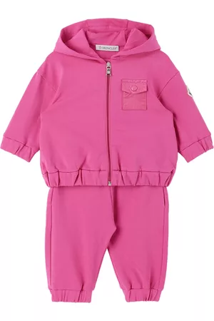 Moncler Zip up Hoodies - Baby Pink Zip Hoodie & Lounge Pants