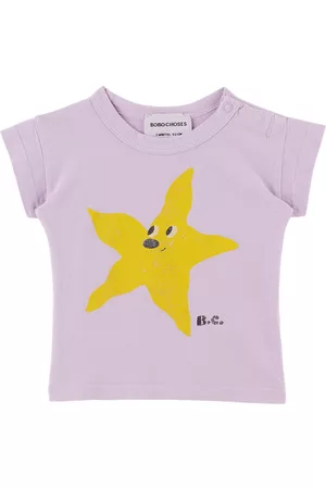 Bobo Choses T-shirts - Baby Purple Starfish T-Shirt