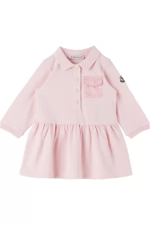 Moncler Girls Graduation Dresses - Baby Pink Pocket Dress