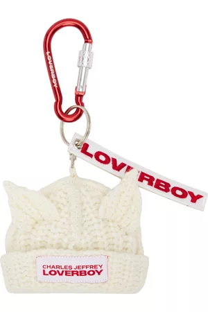 Charles Jeffrey Loverboy Off-White Chunky Ears Beanie Keychain