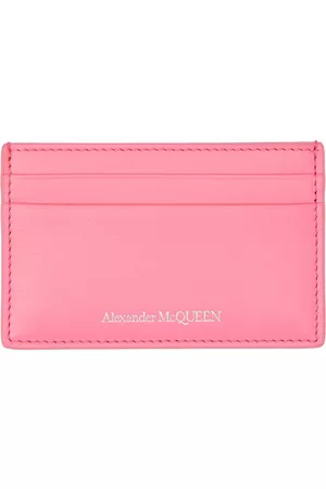 Alexander McQueen Pink Leather Card Holder