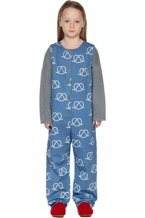 Bobo Choses Kids Blue Sail Rope Overalls