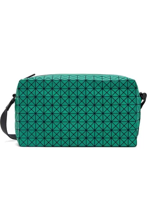 BAO BAO ISSEY MIYAKE Men Luggage - Green Saddle Bag