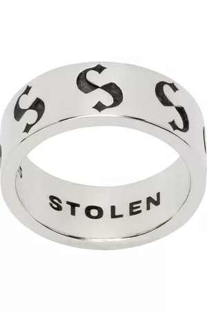 Stolen Girlfriends Club Men Rings - Narrow S-Logo Imprint Ring