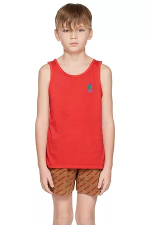 Weekend House Kids Tank Tops - Kids Embroidered Tank Top