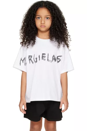 Maison Margiela Kids White Printed T-Shirt