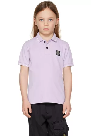 Stone Island Kids Purple Patch Polo