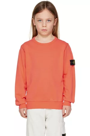 Stone Island Kids Orange Patch Sweatshirt