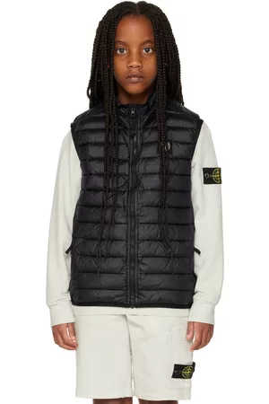 Stone Island Kids Navy Quilted Down Vest