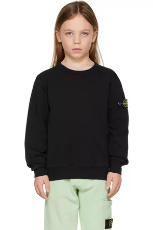Stone Island Kids Black Patch Sweatshirt