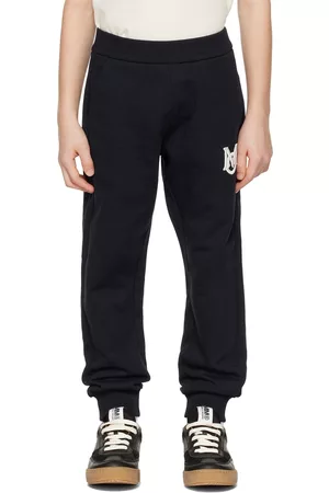 Moncler Kids Navy Embroidered Lounge Pants