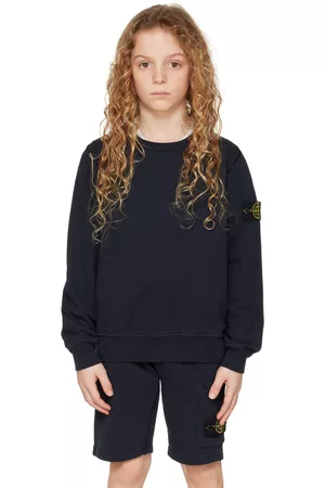 Stone Island Sweatshirts - Kids Navy Patch Sweatshirt