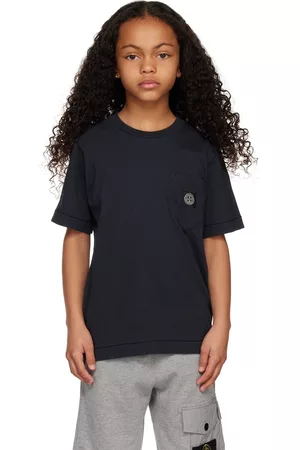Stone Island T-shirts - Kids Navy Patch T-Shirt