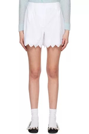 Simone Rocha White Embroidered Shorts