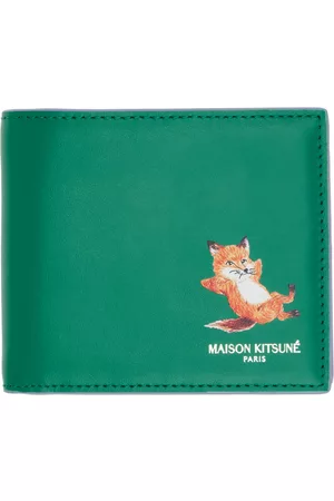 Maison Kitsuné Green Chillax Fox Wallet