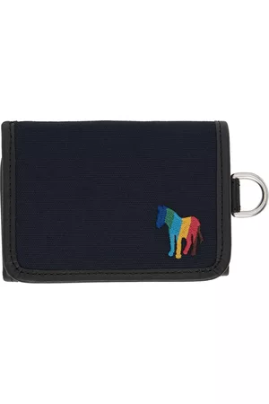 Paul Smith Navy Broad Stripe Zebra Wallet