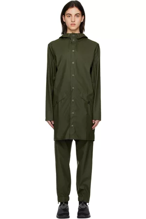 Rains Khaki Long Coat