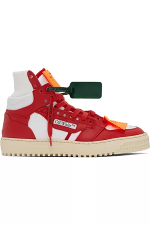 OFF-WHITE Men Sports Shoes - Red & White 3.0 Off Court Sneakers