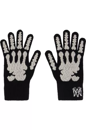 AMIRI Black Skeleton Gloves