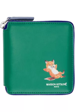 Maison Kitsuné Green Chillax Fox Wallet
