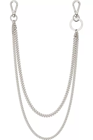 JUUN.J Silver Double Chain Keychain