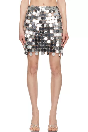 Paco rabanne Silver Sequin Miniskirt