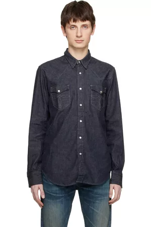 Ralph Lauren Navy Slim-Fit Denim Shirt