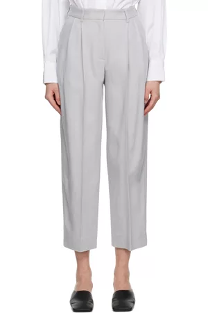 Dagmar Women Suit Pants - Gray Suit Trousers