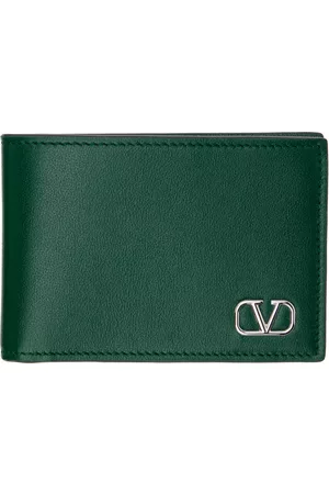 VALENTINO GARAVANI Men Wallets - Green Mini VLogo Wallet