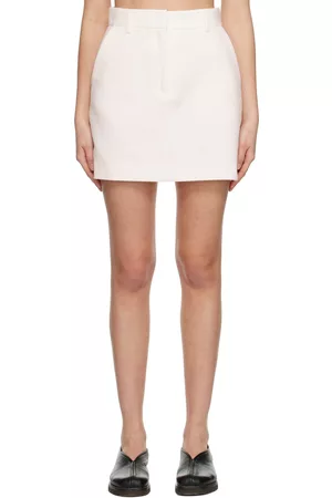 Talisha White Corset Waist Mini Skirt