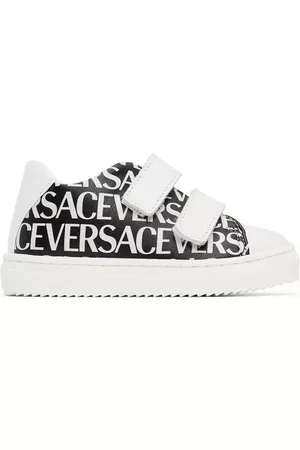 VERSACE Sneakers - Baby Black & White Allover Sneakers
